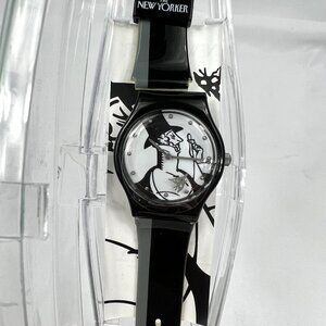 The New Yorker Watch Rea Irvin Eustace Tilley Black White Wristwatch Artist 2